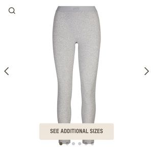 SKIMS COTTON RIB LEGGING GREY SIZE SMALL WORN ONCE